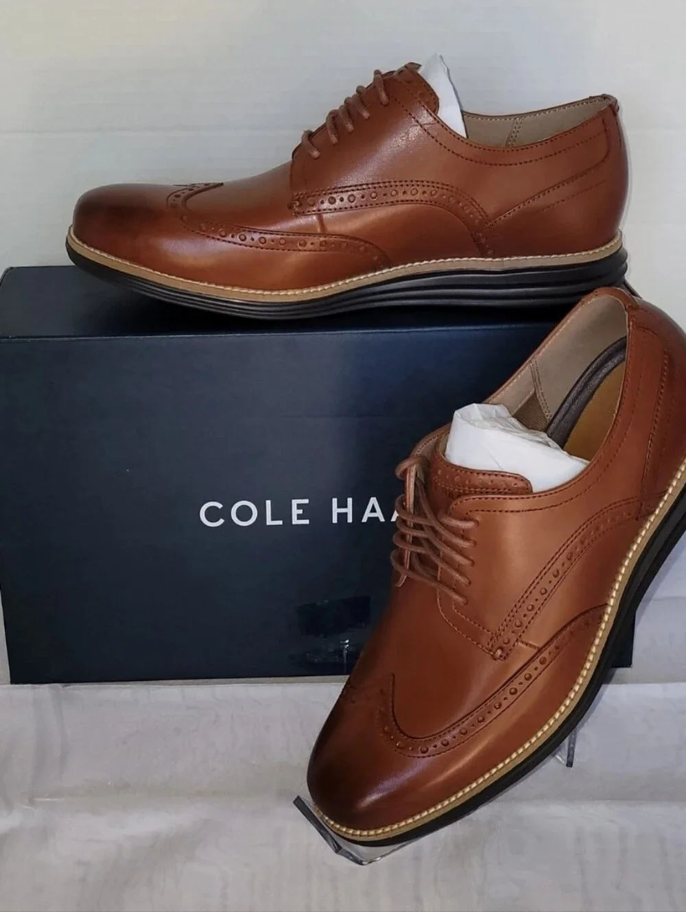 Cole Haan Original Grand Tour Wing Oxford - Woodbury Java, Size 10 Men's